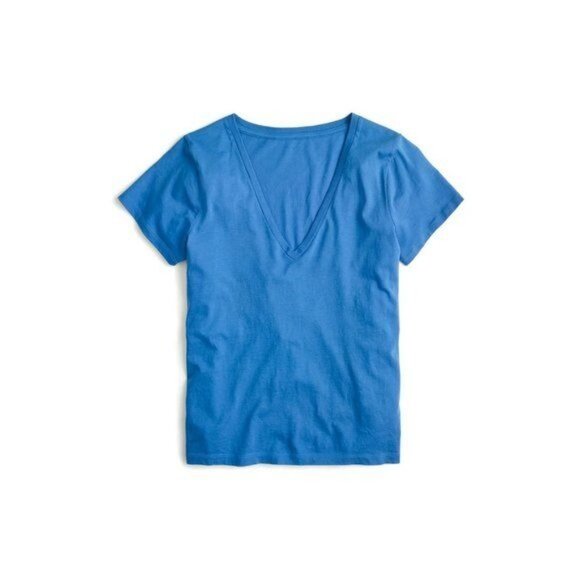 J. Crew Supima Cotton V-Neck Tee Lightweight Soft Shirt - Picture 3 of 3